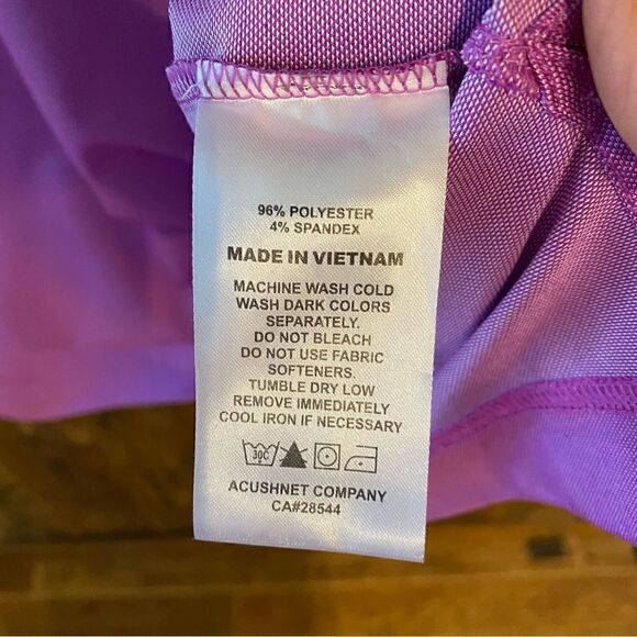 FootJoy Sz L Purple Golf Tennis Pickleball Athleisure Athletic Short Sleeve Polo - Picture 8 of 8